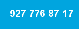 927 776 87 17 927 776 87 17